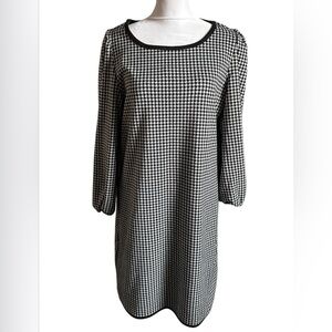 Max Studio Elegant Black and White Houndstooth Dress size L